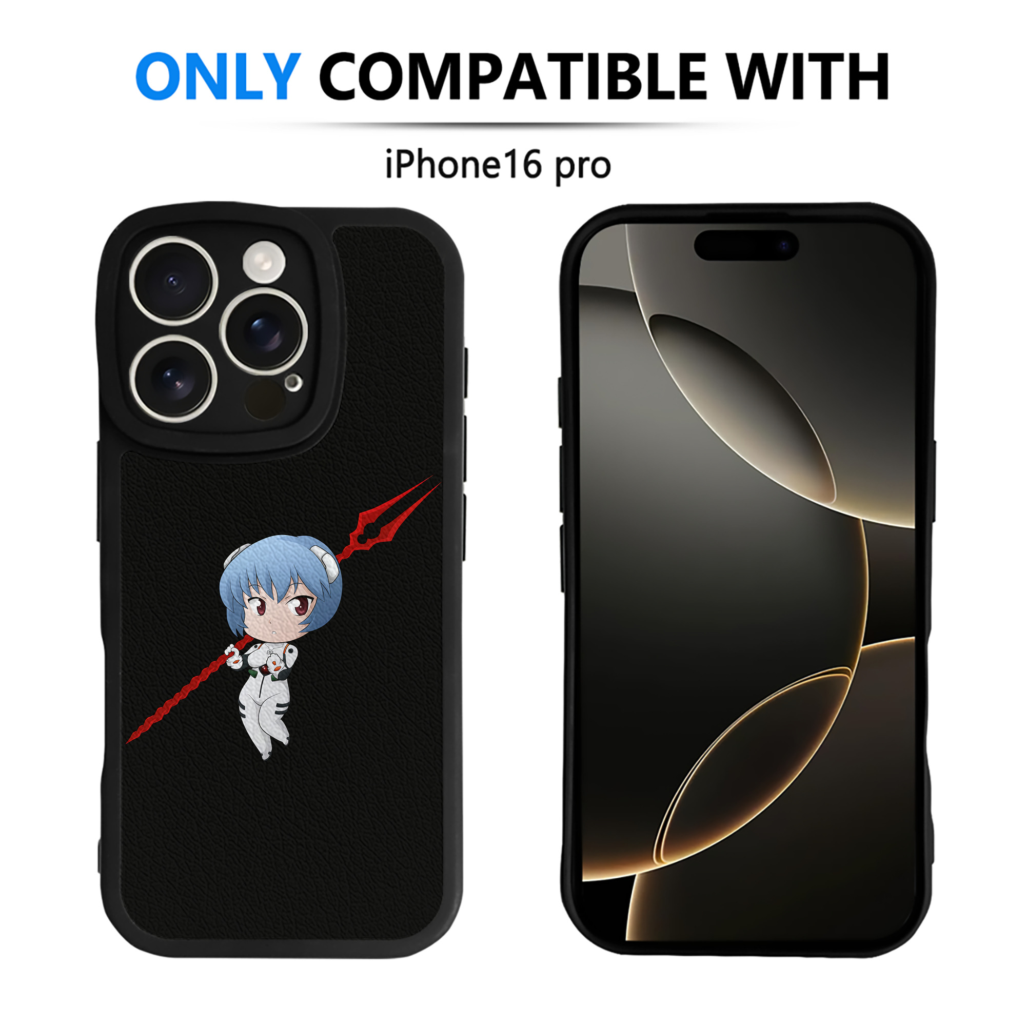 （画像用） EVA 新世紀エヴァンゲリオン 【iPhone 16シリーズ対応】シリコンスマホケース（レザー調） 材質：シリコン